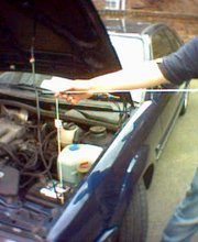 Attach string to the cable