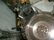  Engine locking tool fitted