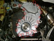  Lower chain cover bolted