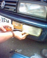 Remove the indicator light