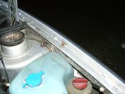 Lower passenger side bolt location - washers in suspension cap not a requirement ;)