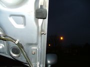 Passenger side upper bolt location.