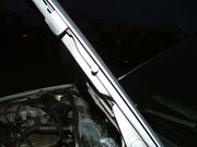 Passenger side upper bolt location as seen from the side