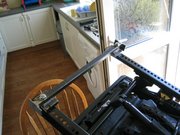 frame bolted onto seat (upside down