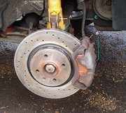 Hub and brakes