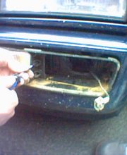 Unscrew the surround