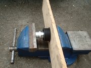 Pulley in vice